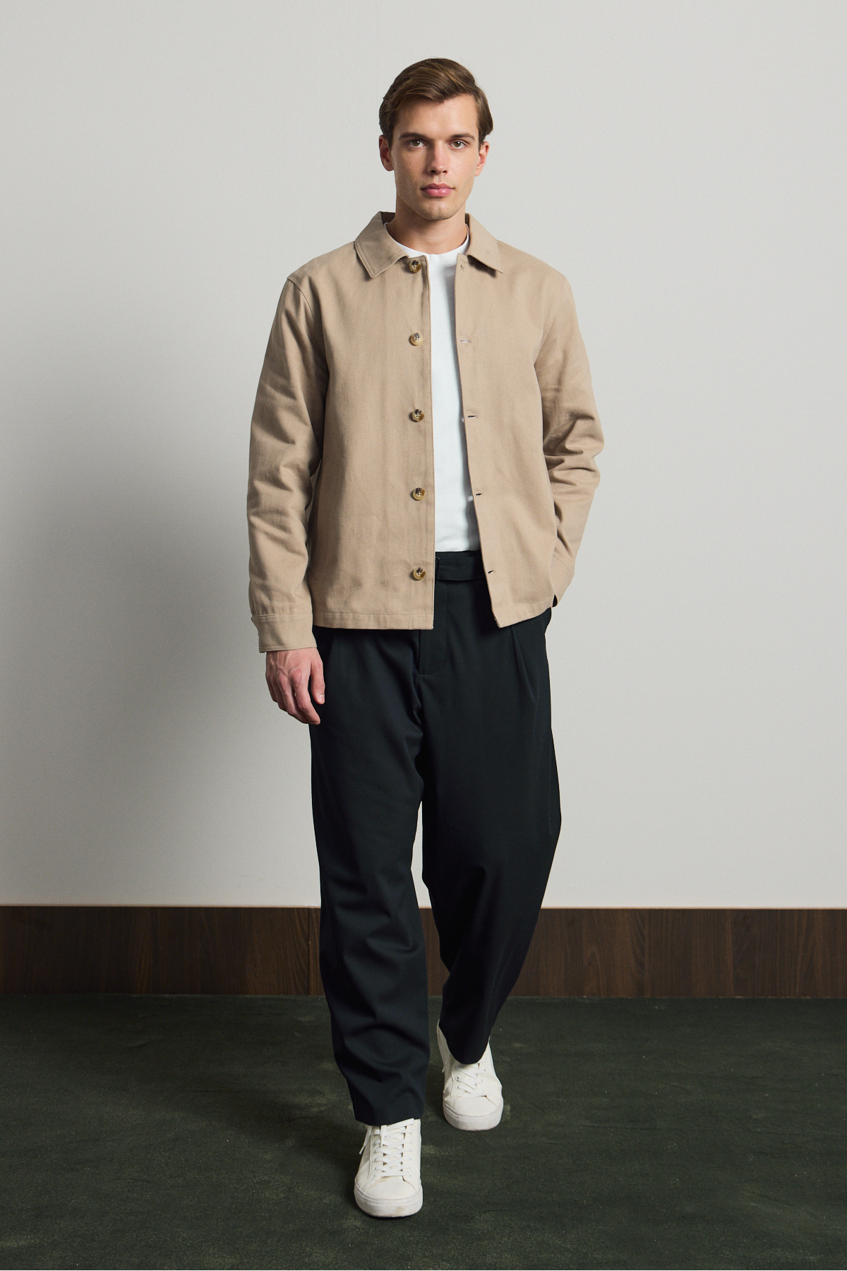 Danger  Erkek Relaxed Pamuklu Ceket Vizon - Görsel 3