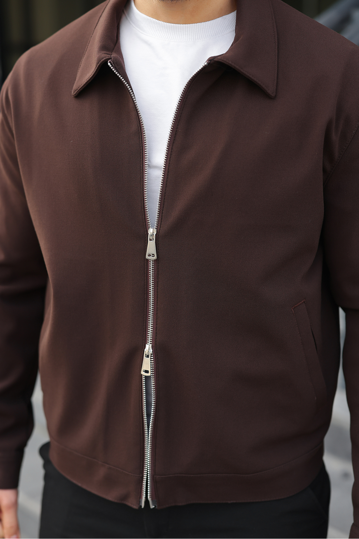 SEASON COAT  ERKEK CEKET ÇİFT BAŞLIKLI FERMUAR İNCE ASTAR REGULAR KALIP - Görsel 4