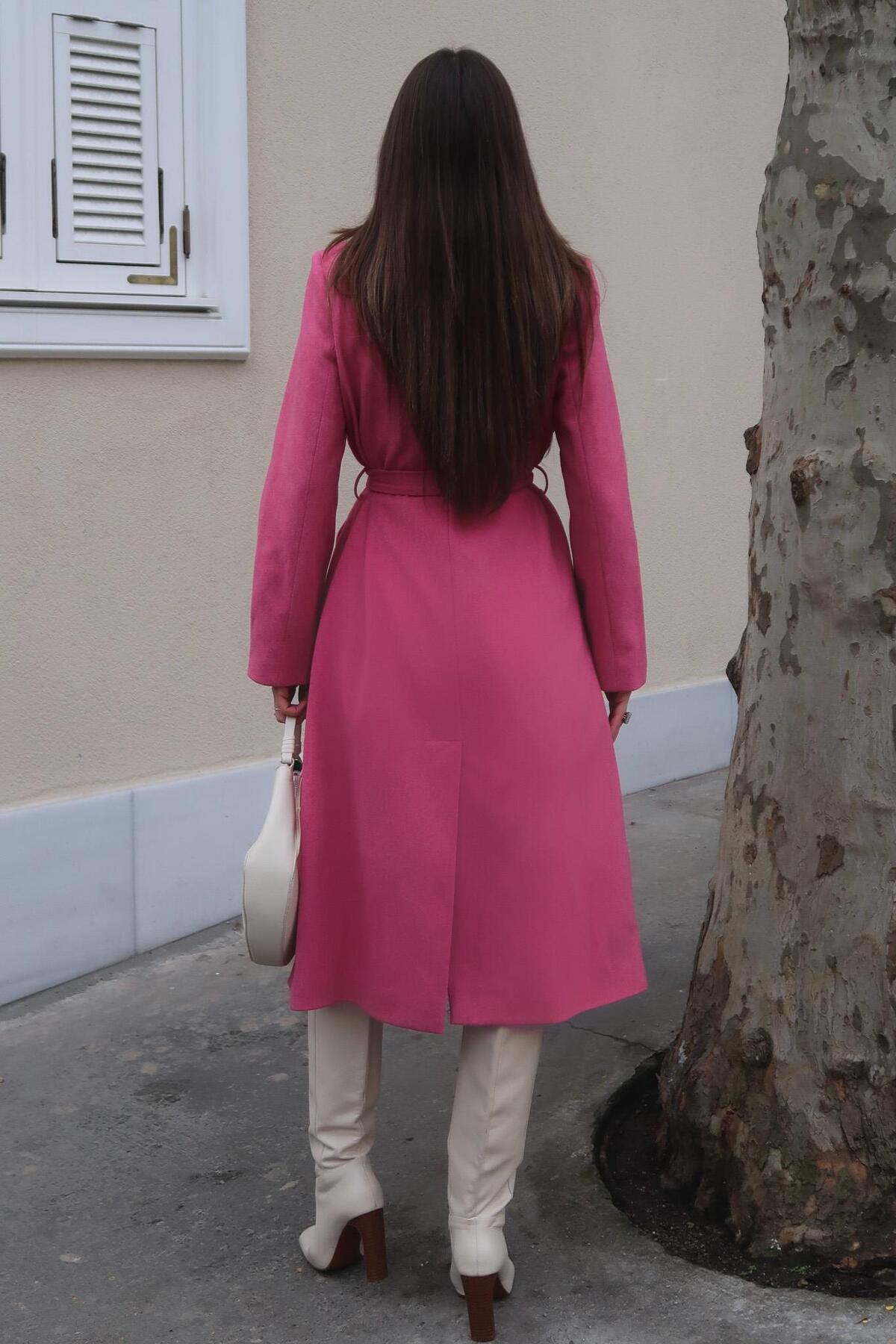 Lijuri  Klasik Kesim Kuşaklı Kaban 7125 MP - Görsel 8