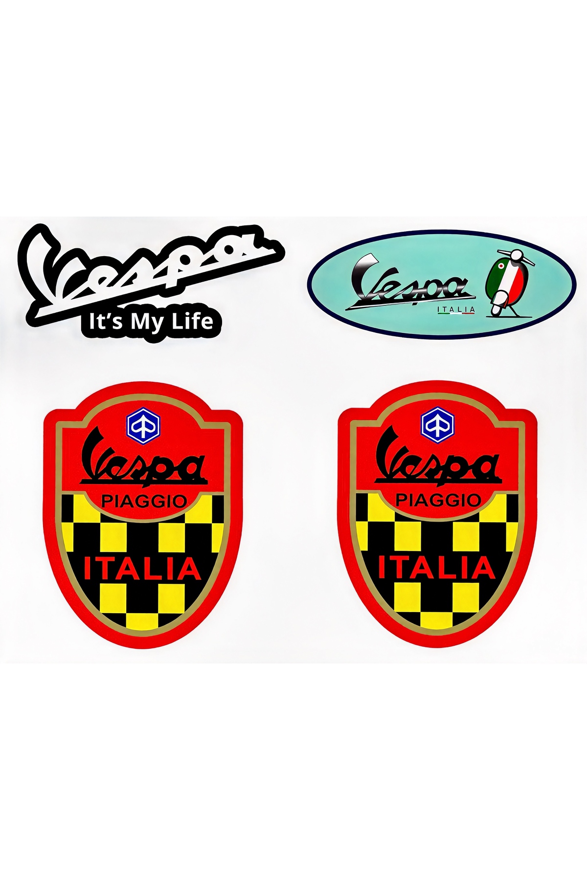 Limitless Design Vespa Piaggio Italia Logo Sticker 20x20 cm