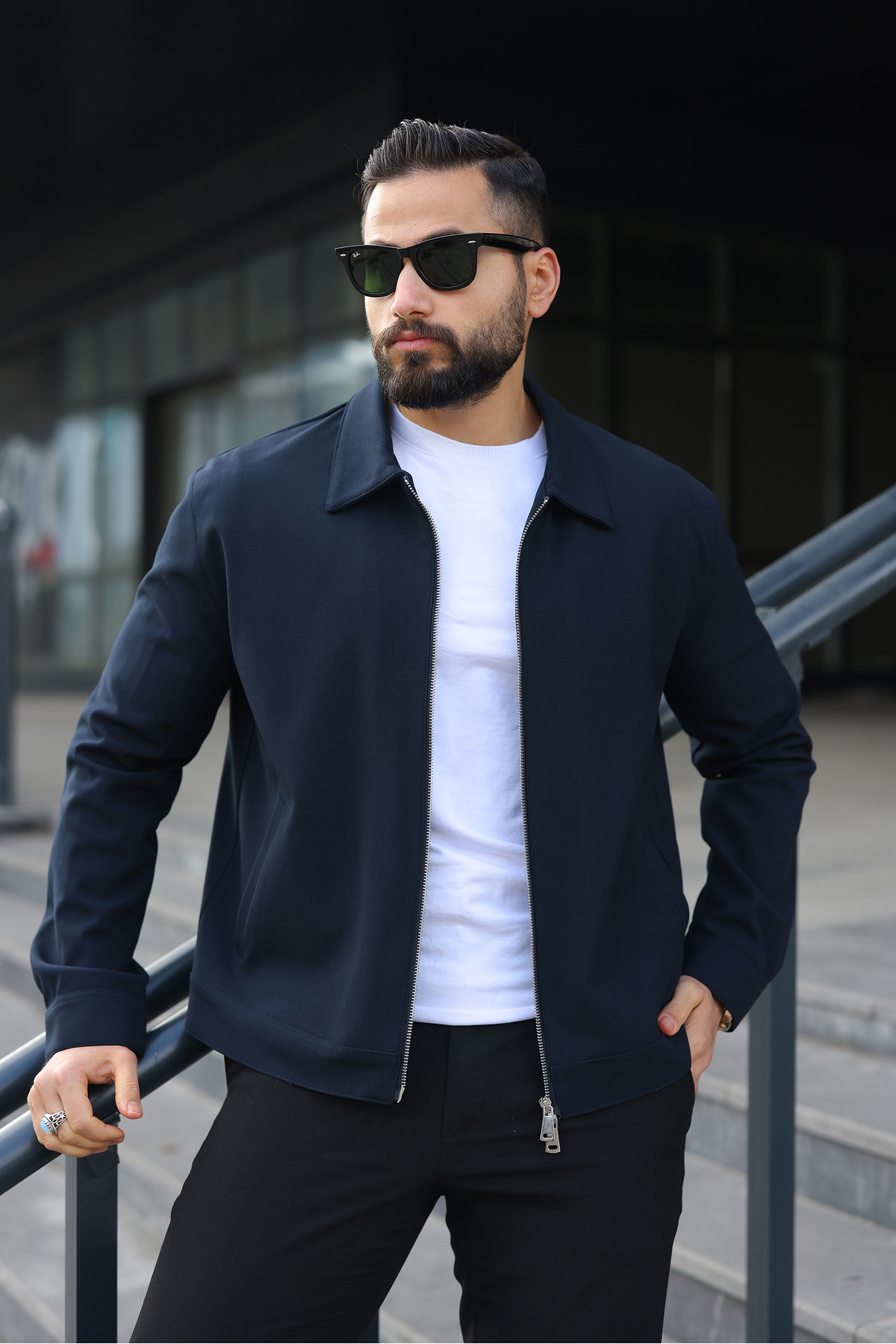 SEASON COAT ERKEK CEKET ÇİFT BAŞLIKLI FERMUAR İNCE ASTAR REGULAR KALIP görsel 2