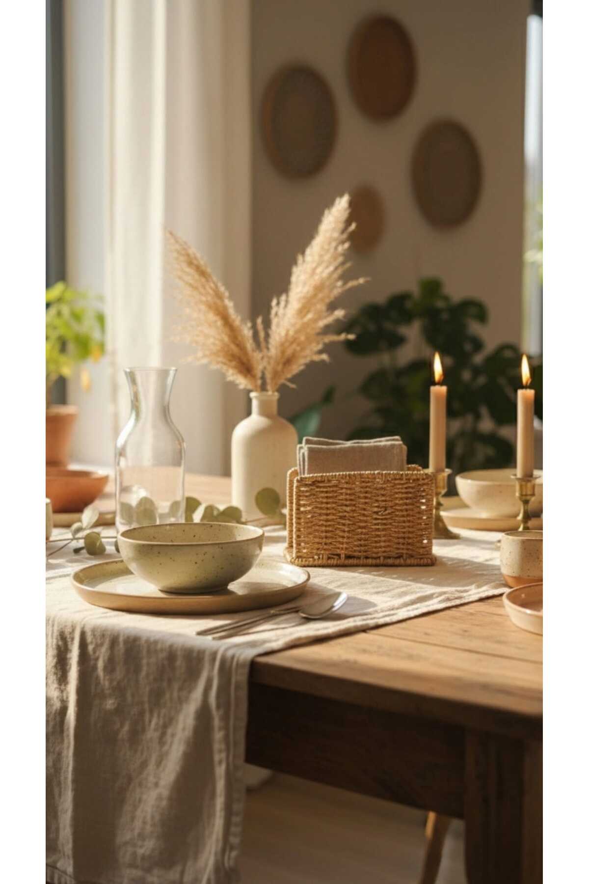 Square Rattan Napkin Holder –Mien Natural, Decorative & Serving