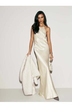 Magdarel Cindy Saten Dress