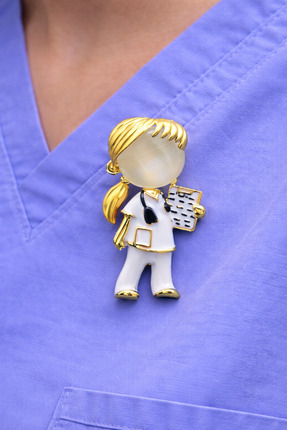 Sweet bunny Sağlıkçı Hemşire Broş - Hediyelik Takı Aksesuar Ceket Yaka İğnesi...