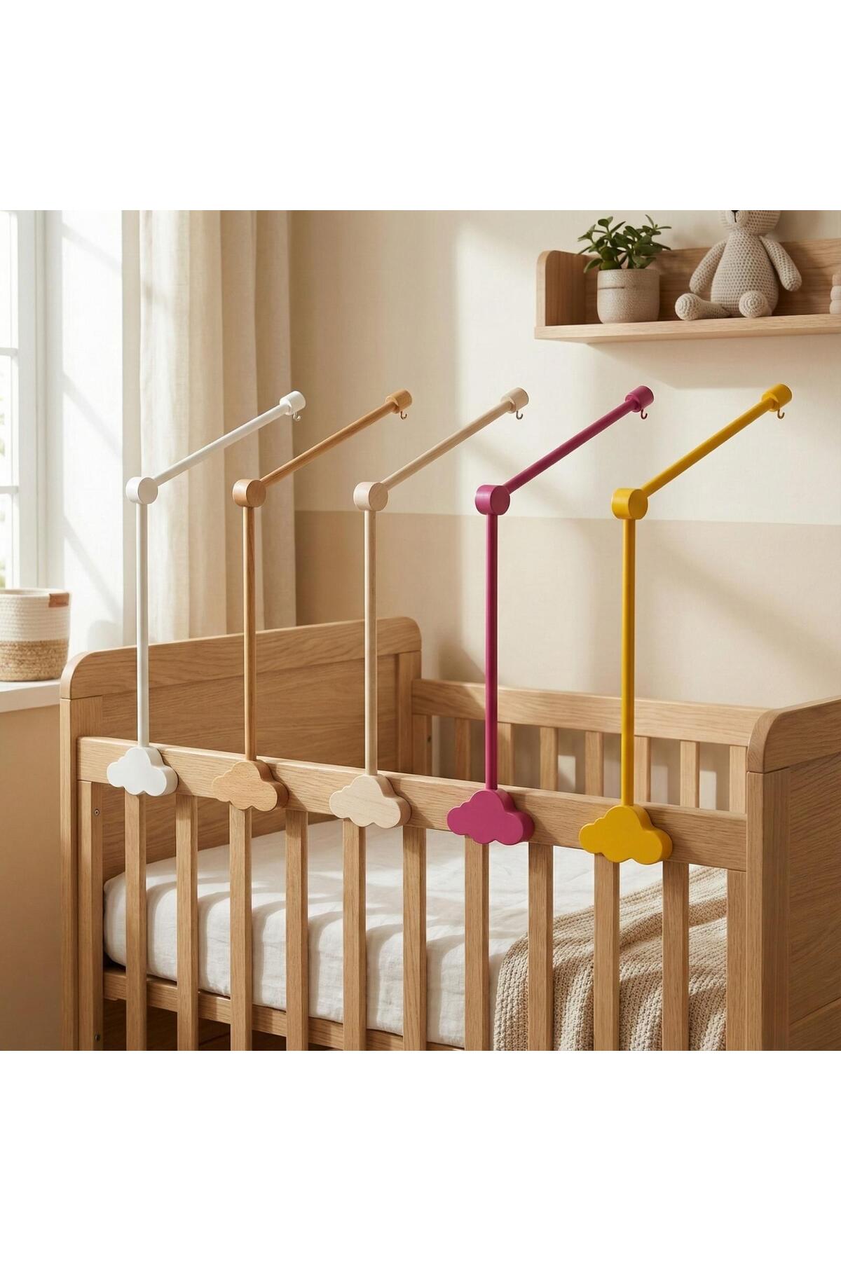 Dönence Ahşap beşik asma aparatı bulut modeli fotoğrafı 2 (önizleme)