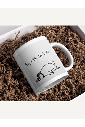 Fikart "Bugünlük Bu Kadar" Yüzüstü Yatan Nihilist Penguen Kupa