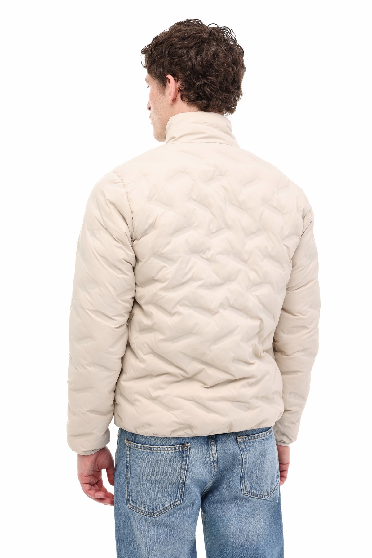 کاپشن مردانه راسته آستین استاندارد | جک اند جونز Jack & Jones JCOWIN QUILTED COLLAR JAC - تصویر 2