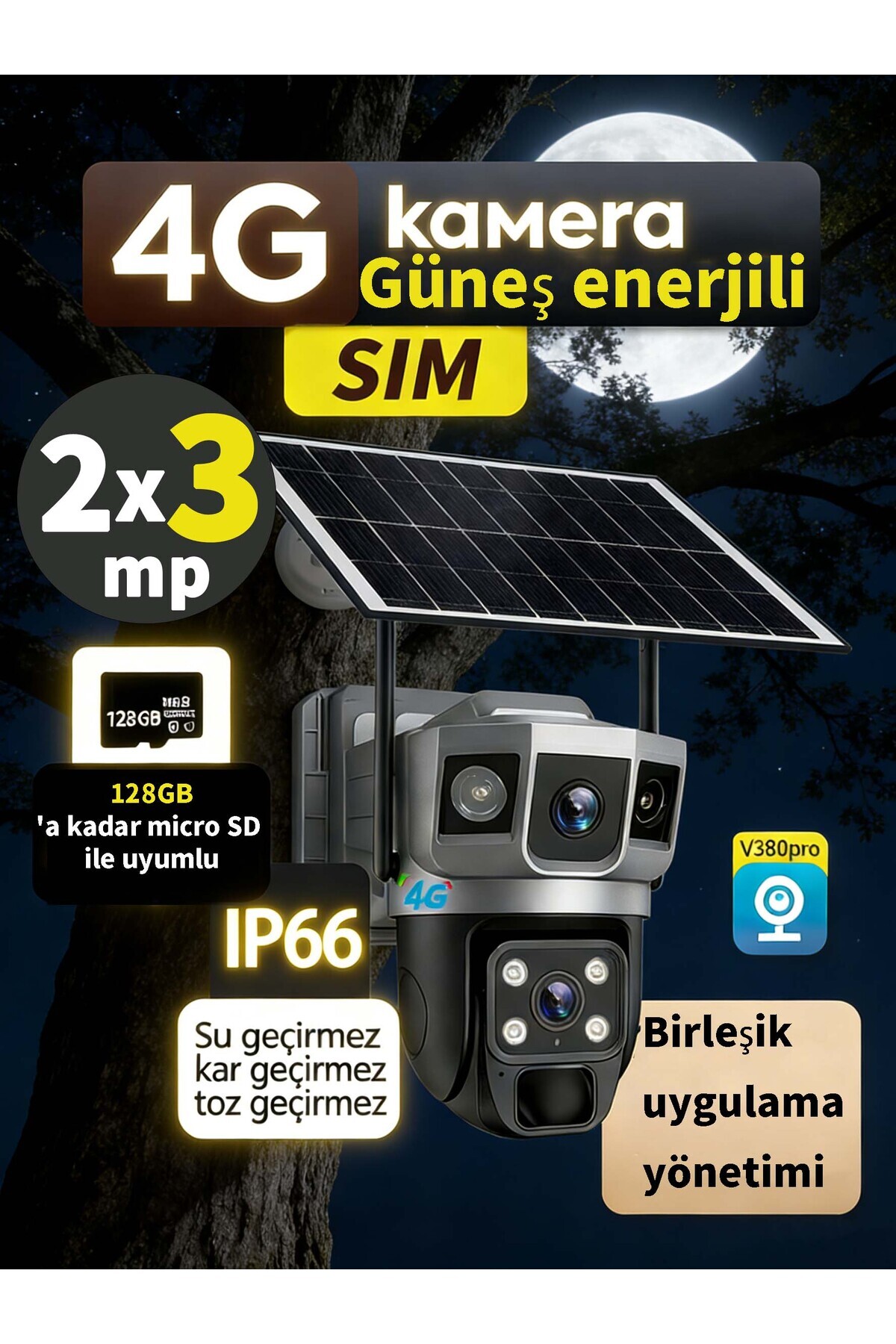 Conico 7/24 Güneş Enerjili Güvenlik: 6MP SIM, Mobil PTZ, Hareket Algı & Alarm, Gece Görüş, Sesli - Fiyatı, Yorumları