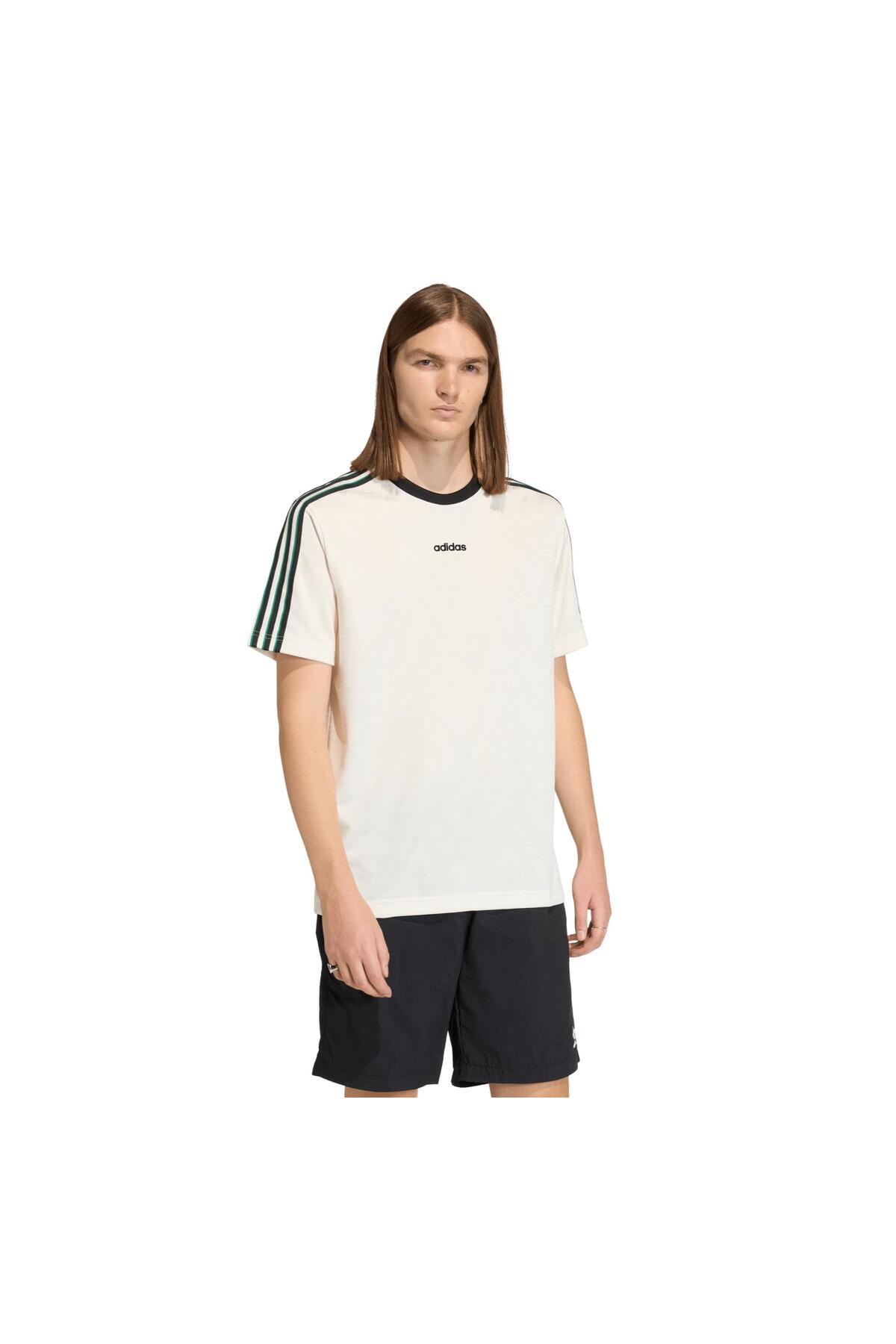 adidas KE2139-E Tricou bărbătesc Jacquard Jsy Alb- Trendyol