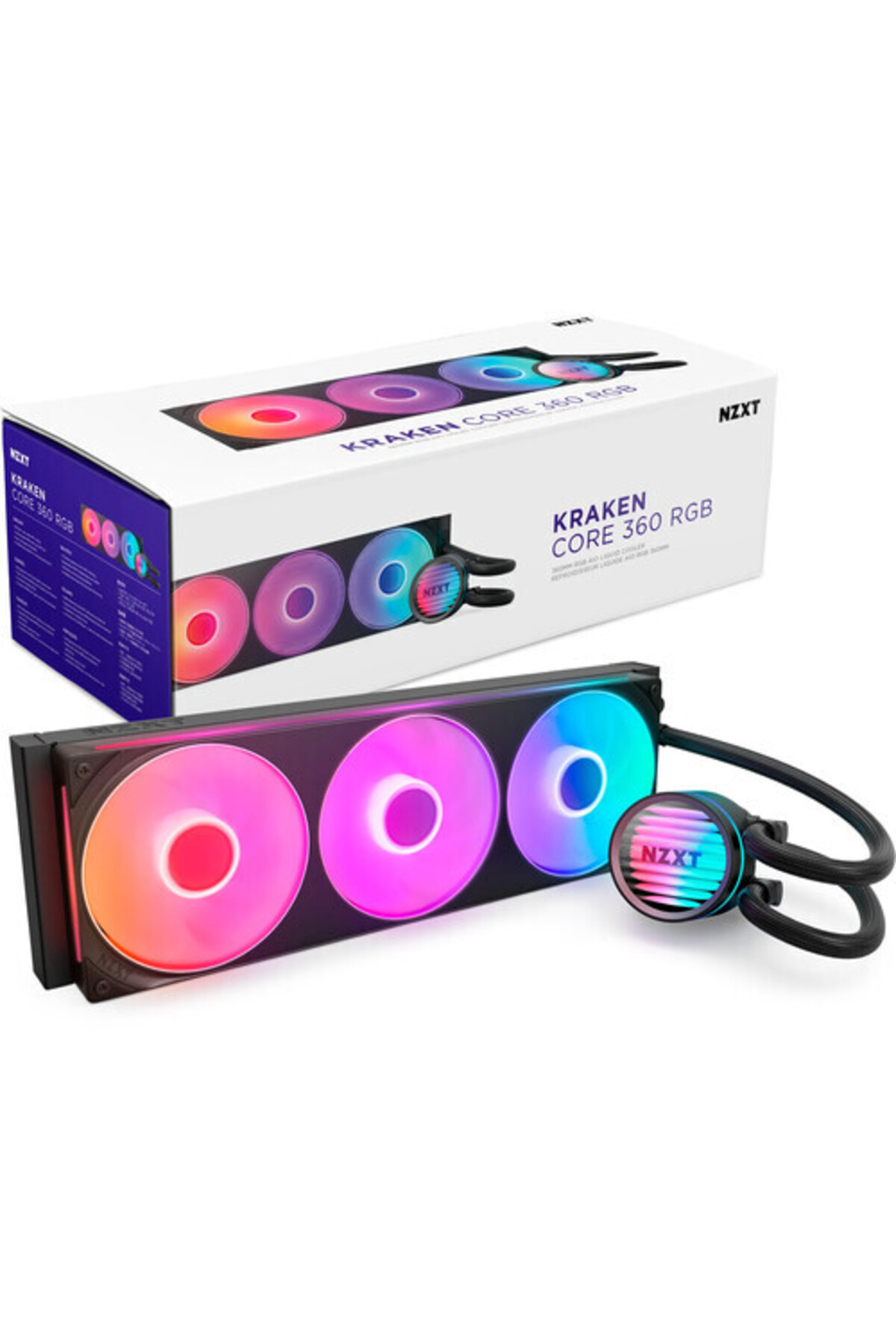 Nzxt Kraken Core 360 RGB RL-KR36C-B1 Siyah İşlemci Sıvı Soğutucu