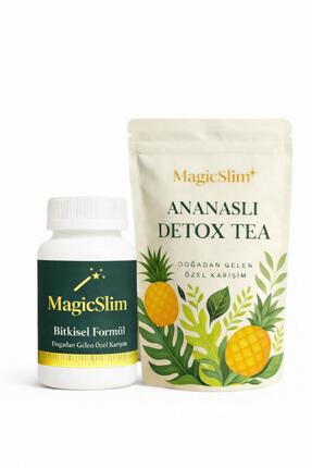 MagicSlim Prime Paket – Ananaslı Detox Çayı & Bitkisel Formül 60 Kapsül