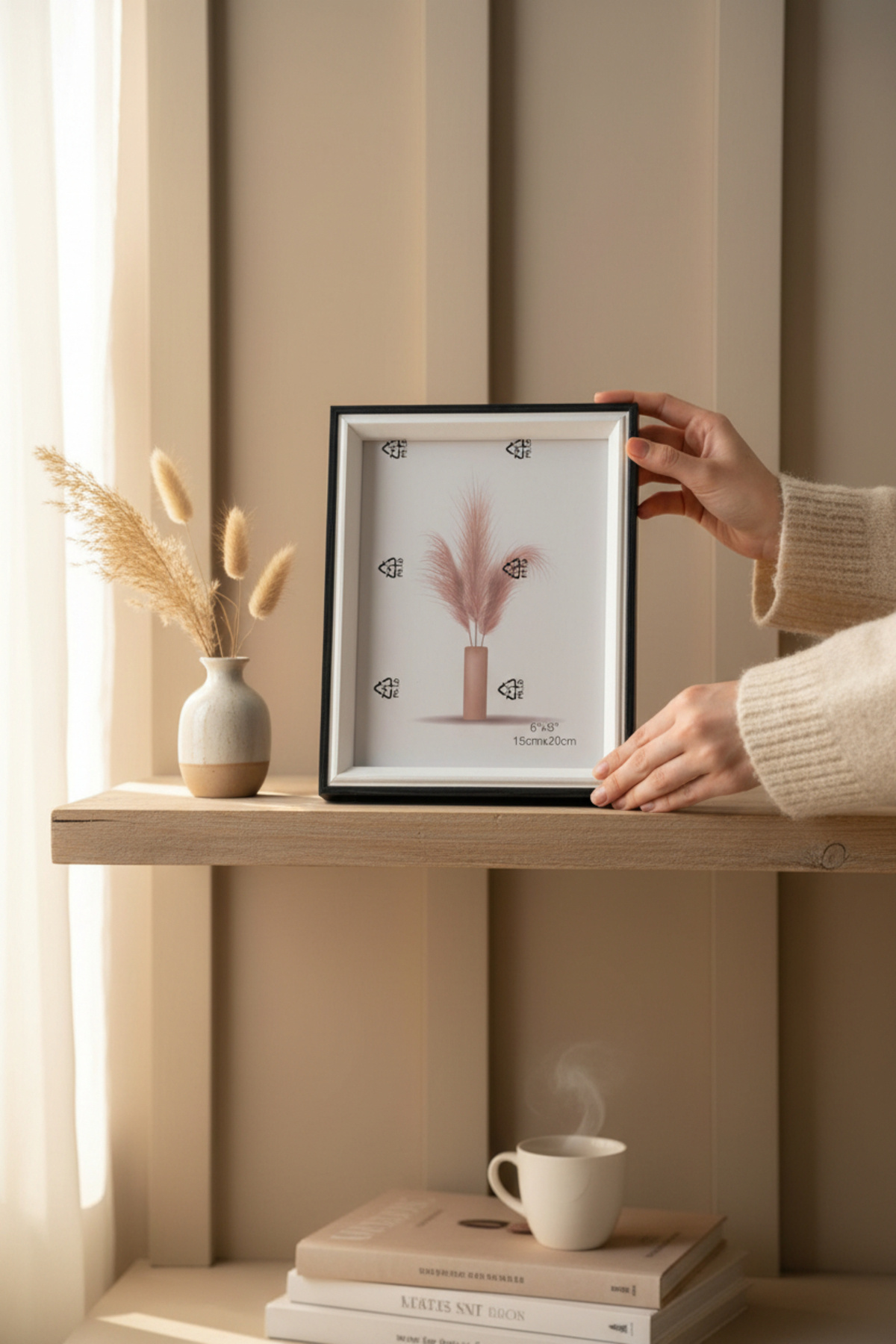 Picture Frame with Wooden Legs (Pvc Protected)