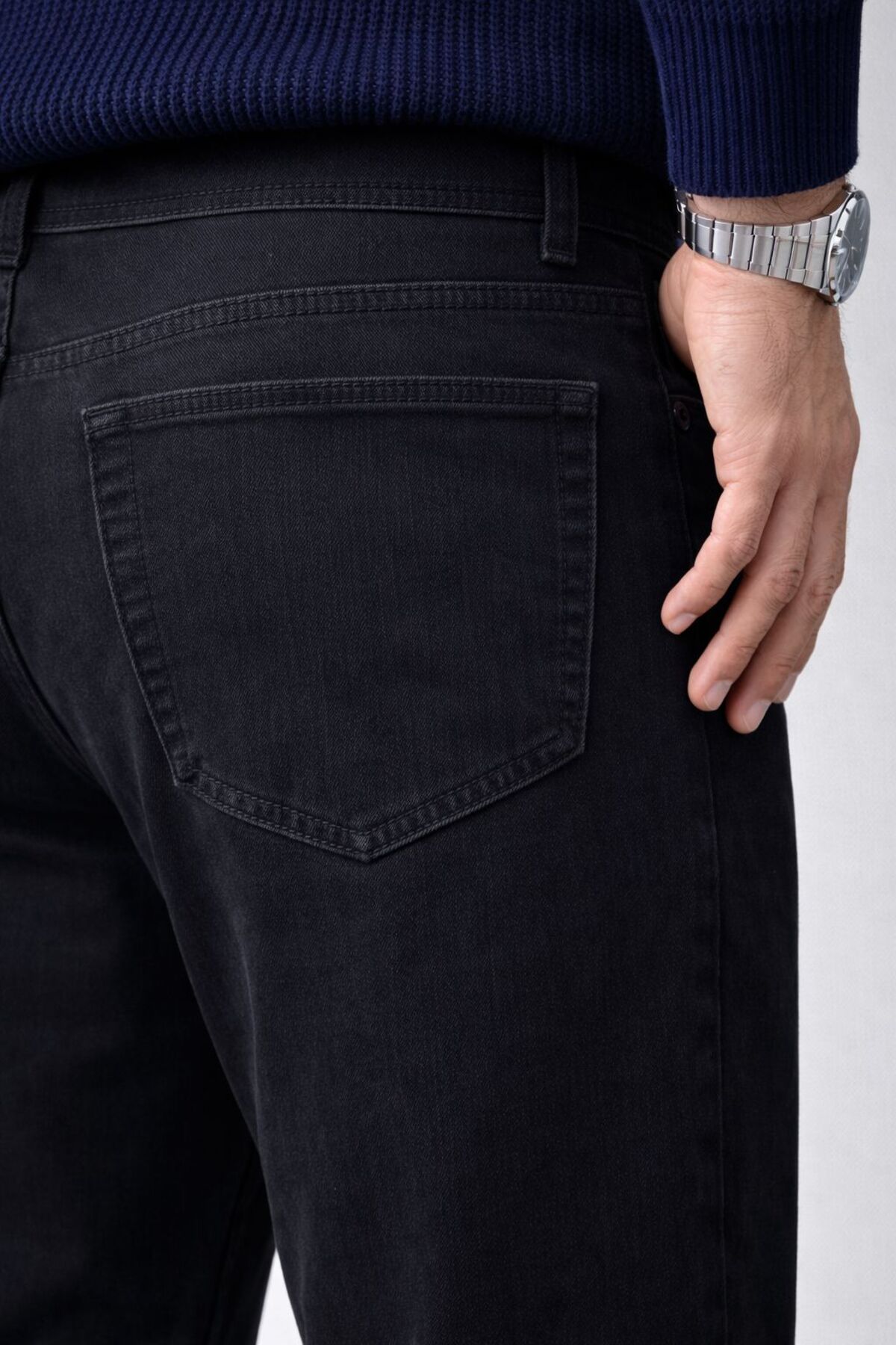 oraystore  Erkek Rahat Kalıp Boyfriend Kot Pantolon - Görsel 6