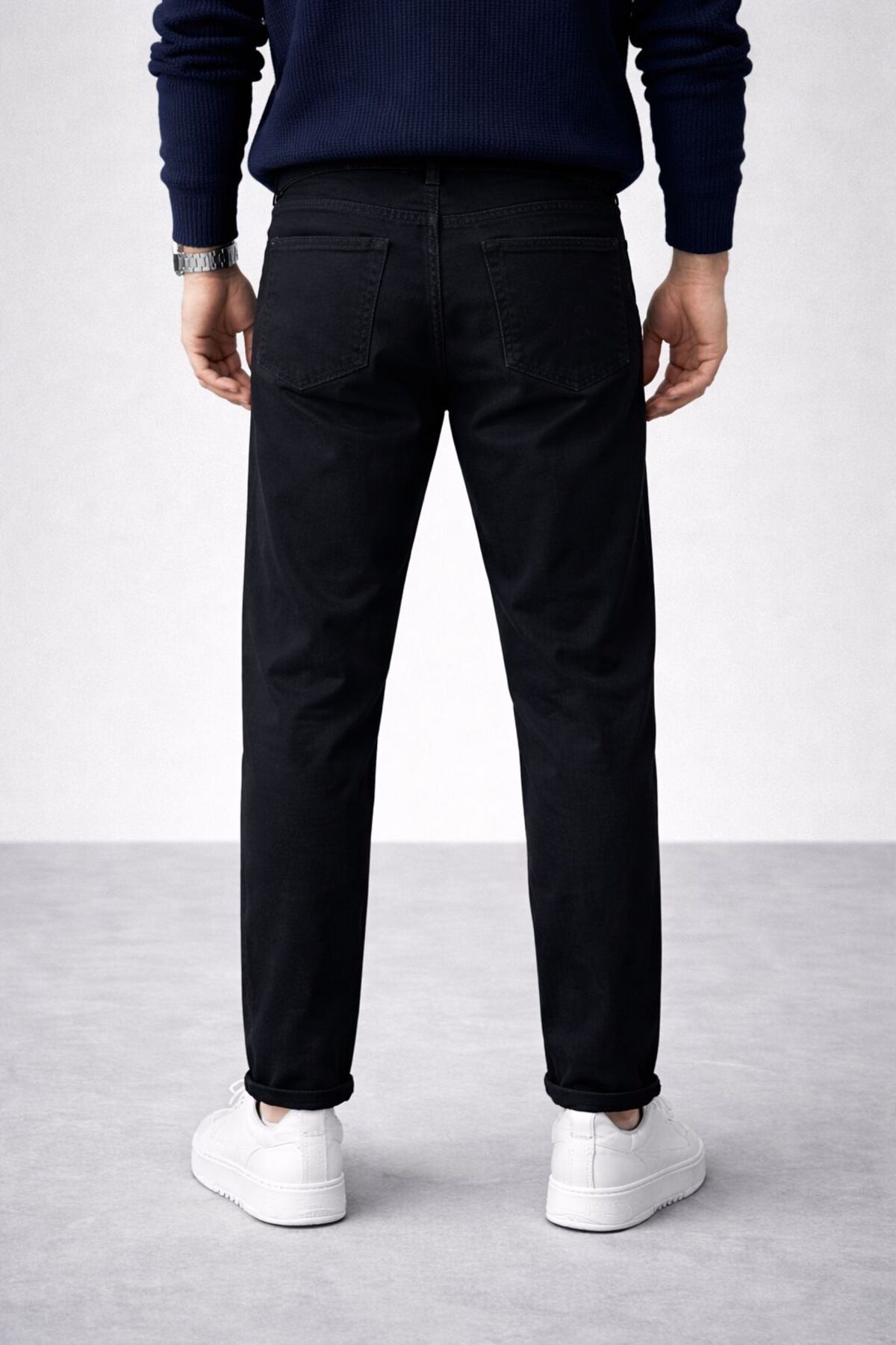 oraystore  Erkek Rahat Kalıp Boyfriend Kot Pantolon - Görsel 5