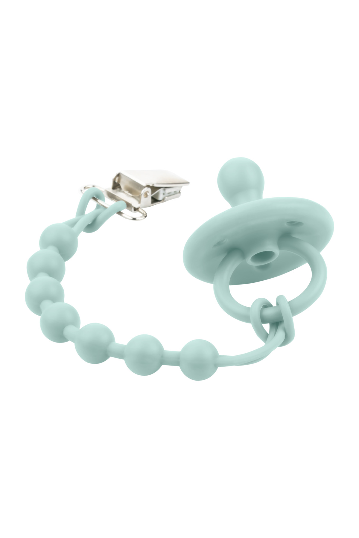 OiOi Silikon Emzik & Diş Kaşıyıcı Askısı Klips - River Green fotoğrafı 3 (önizleme)