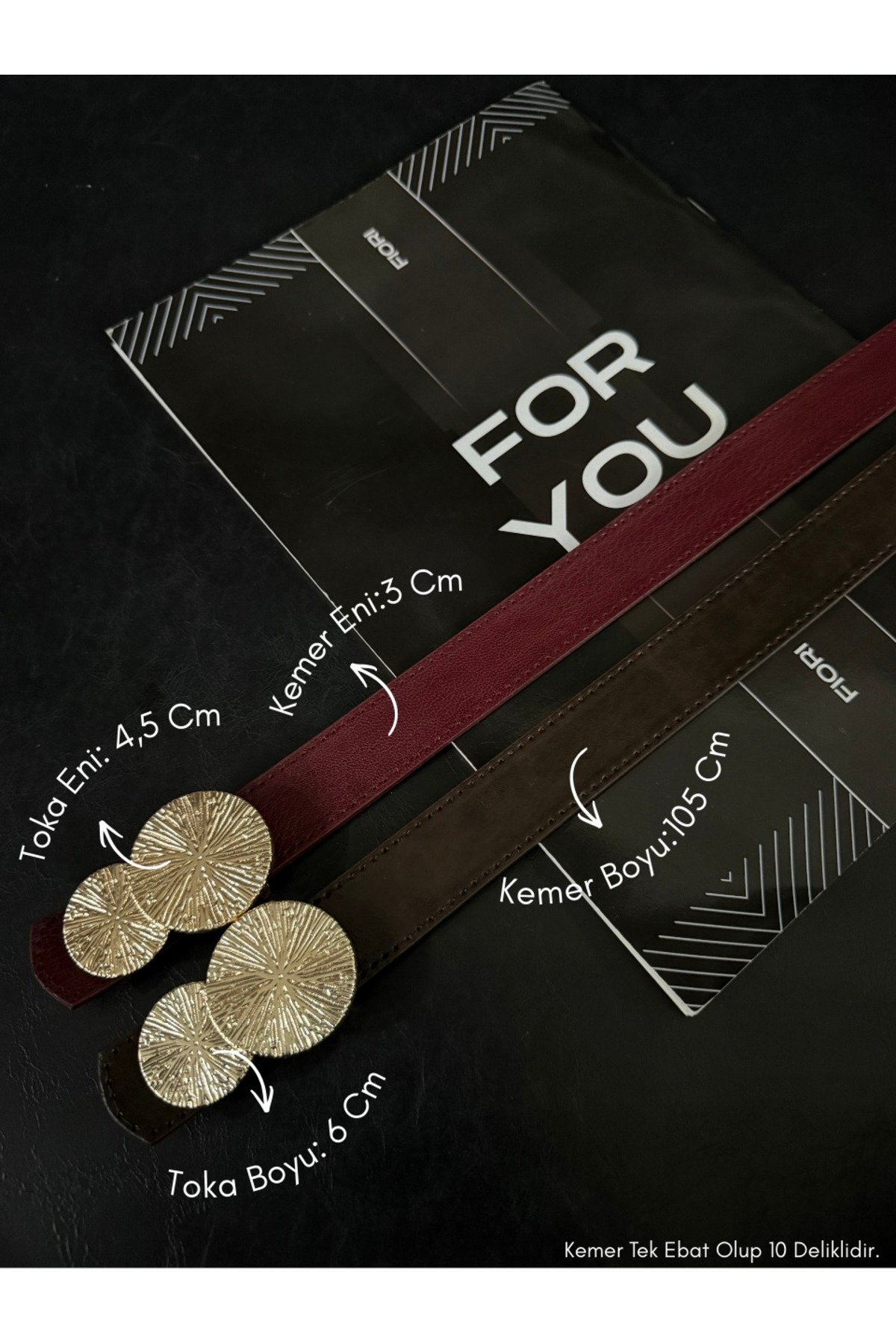 2-Piece Round Gold Buckle Women's Belt, Trouser Belt, Jacket Belt, Dress Belt, Shirt Belt