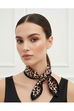 Marka Lara Shawls Leopar Desen Fular