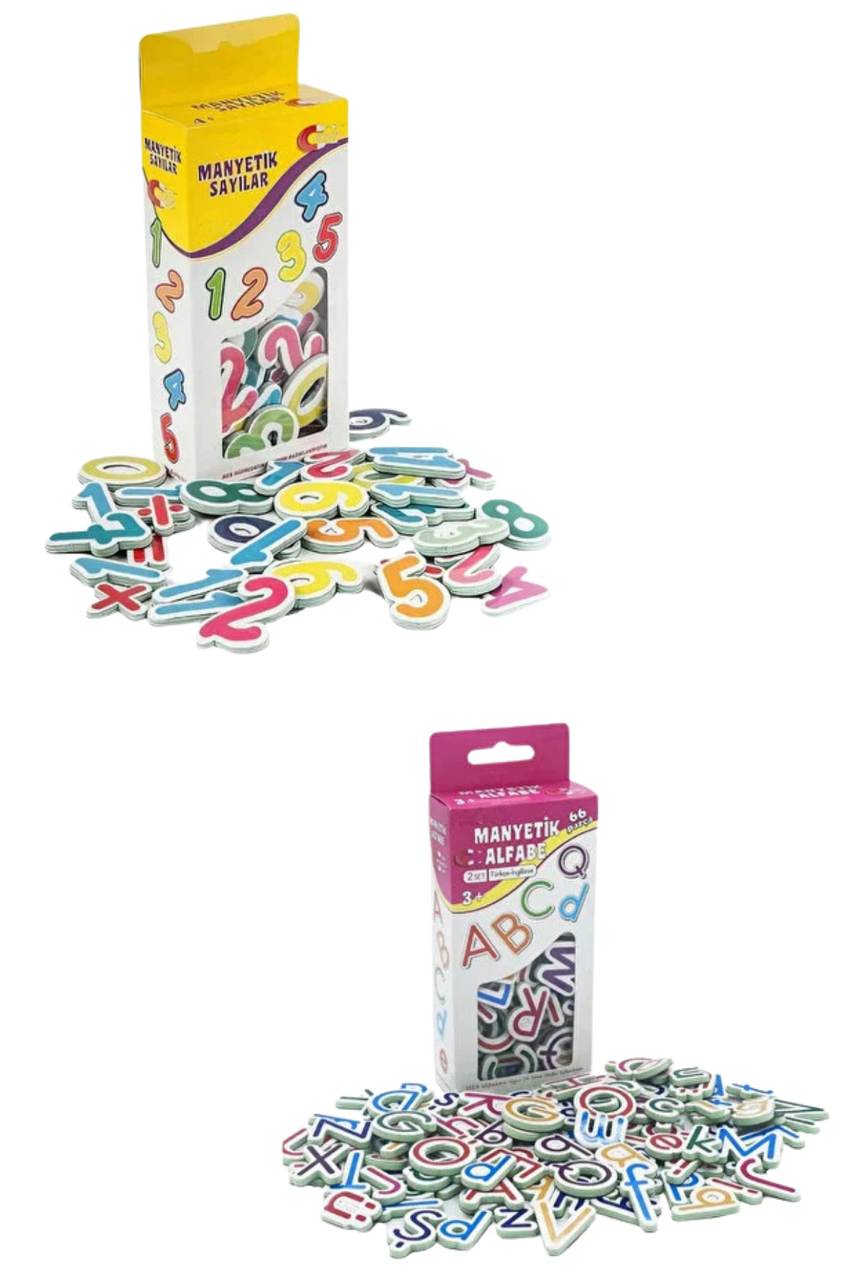 giffy Oyuncak Manyetik Mıknatıslı Türkçe - İngilizce Harfler ve Sayılar Eğitici Alfabe ve Sayı Magnet fotoğrafı 2 (önizleme)