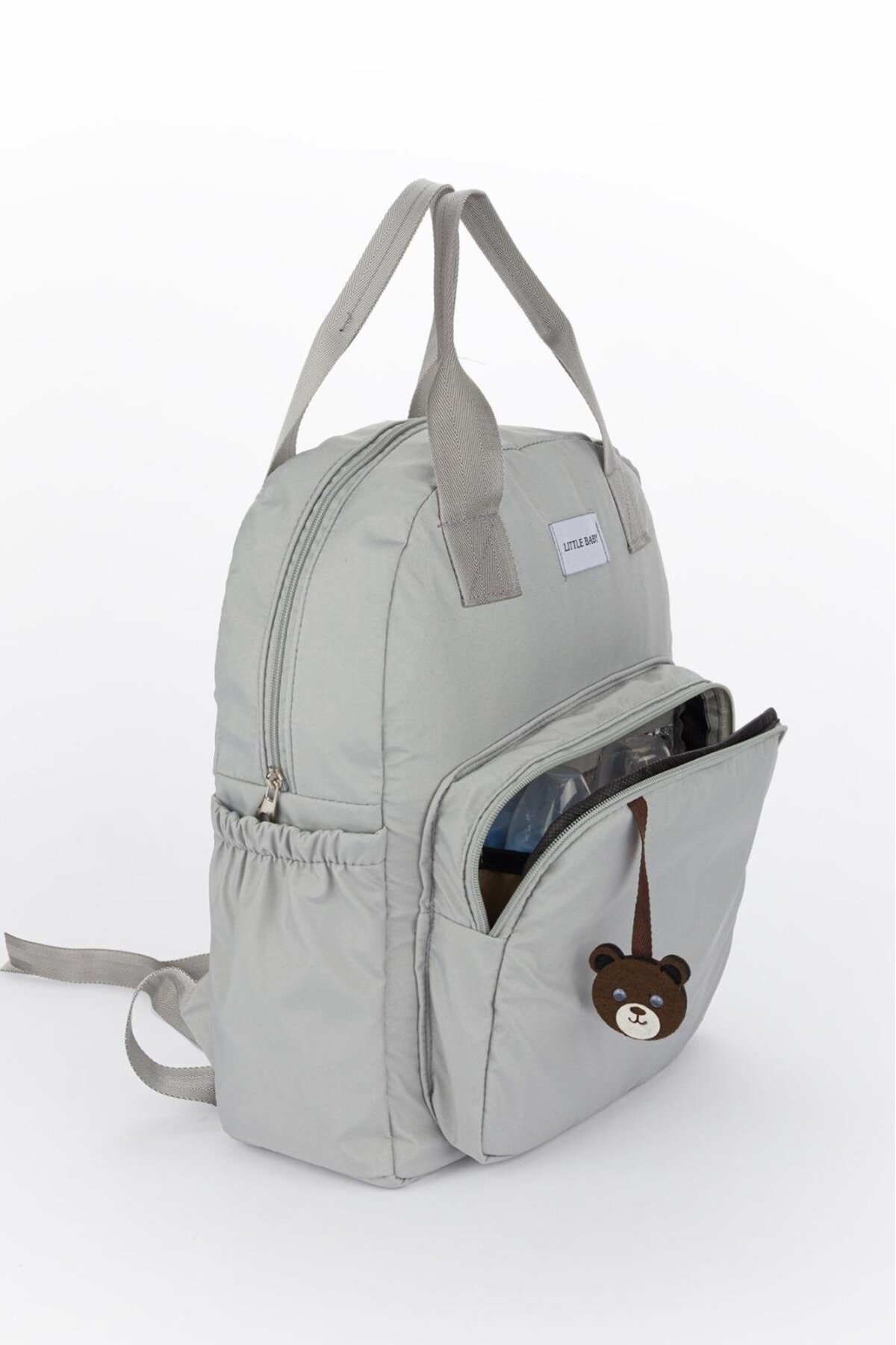 Papyon Baby Kids Ayıcık Aksesuarlı Anne Bebek Bakım Sırt Çantası Biberon Termos Gözlü fotoğrafı 3 (önizleme)