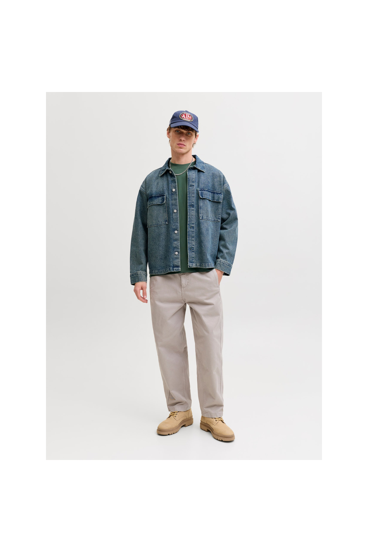 تیشرت مردانه راسته آستین کوتاه | جک اند جونز Jack & Jones 12293422-SCM - تصویر 3