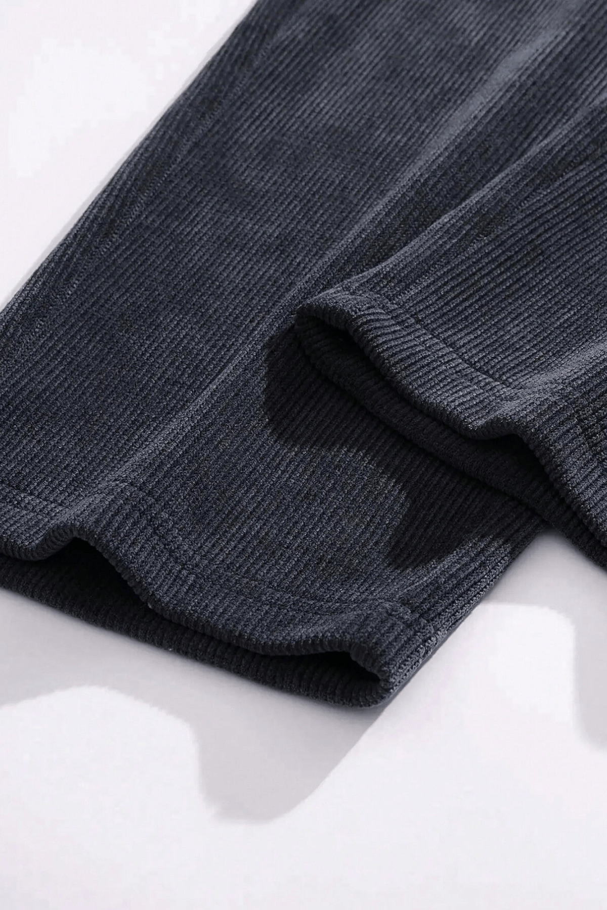 GENIUS STORE  GENIUS Erkek Pantolon Fitilli Kadife Bol Paça Oversize Pantolon - Görsel 3