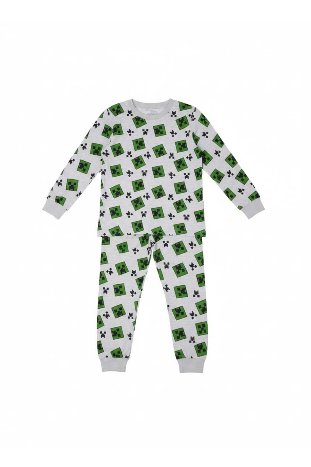 Parla Dikim Mine craft desen çocuk pijama takimi fotoğrafı 2 (önizleme)