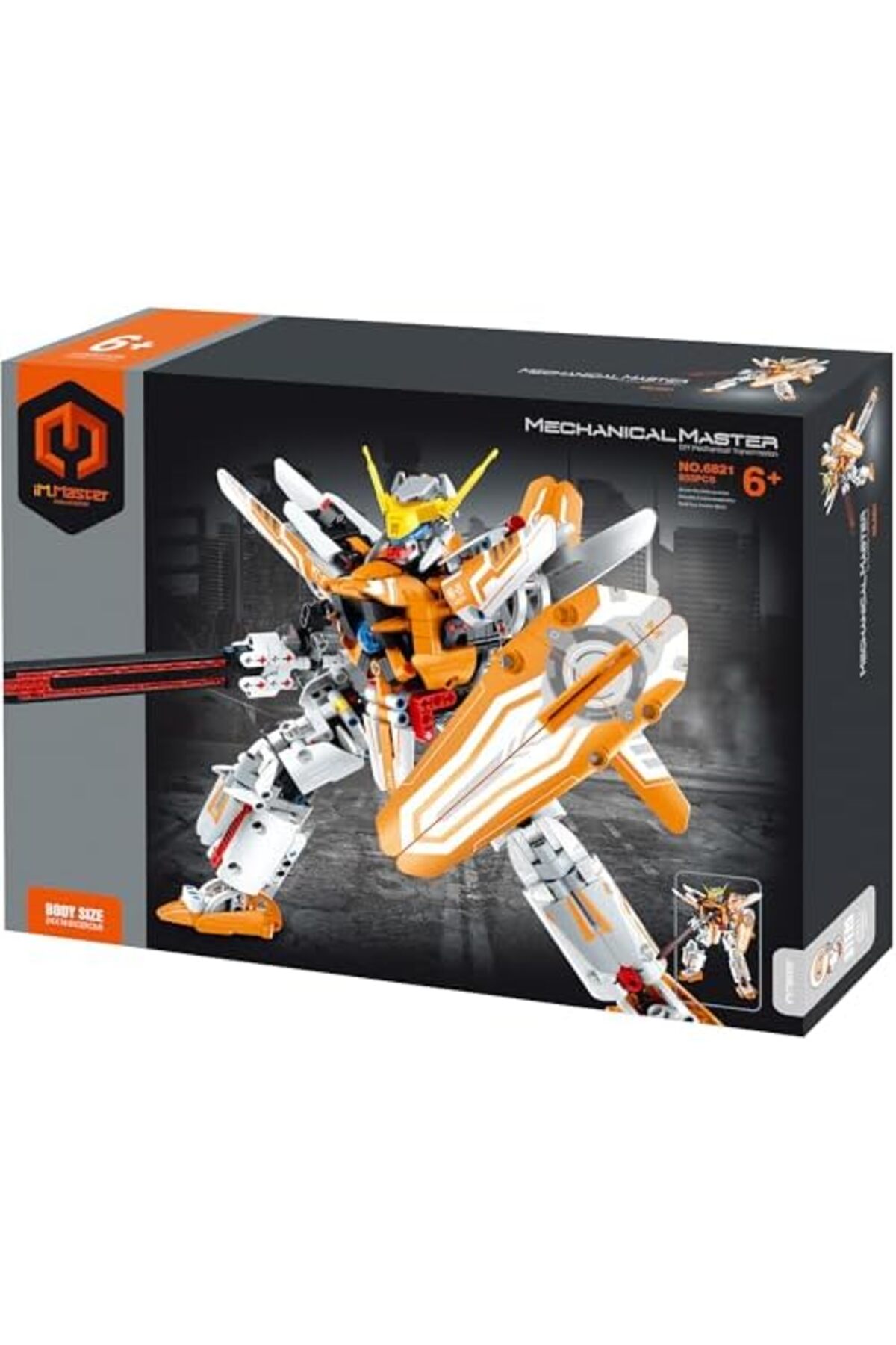 esplendor espshopx STEM Savaşçı Yapım Seti, 833 Parça Eğitici Bloklar, Turuncu 1119939 fotoğrafı 2 (önizleme)