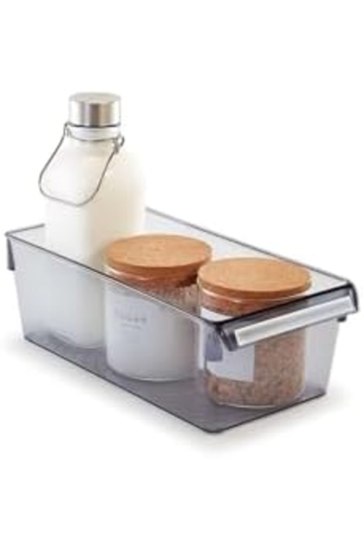 esplendor espshopx M-E27-10-25 Düzenleyici Raf, Dikdörtgen, 290x150x100 mm, Şeffaf Siyah 1119939 fotoğrafı 2 (önizleme)