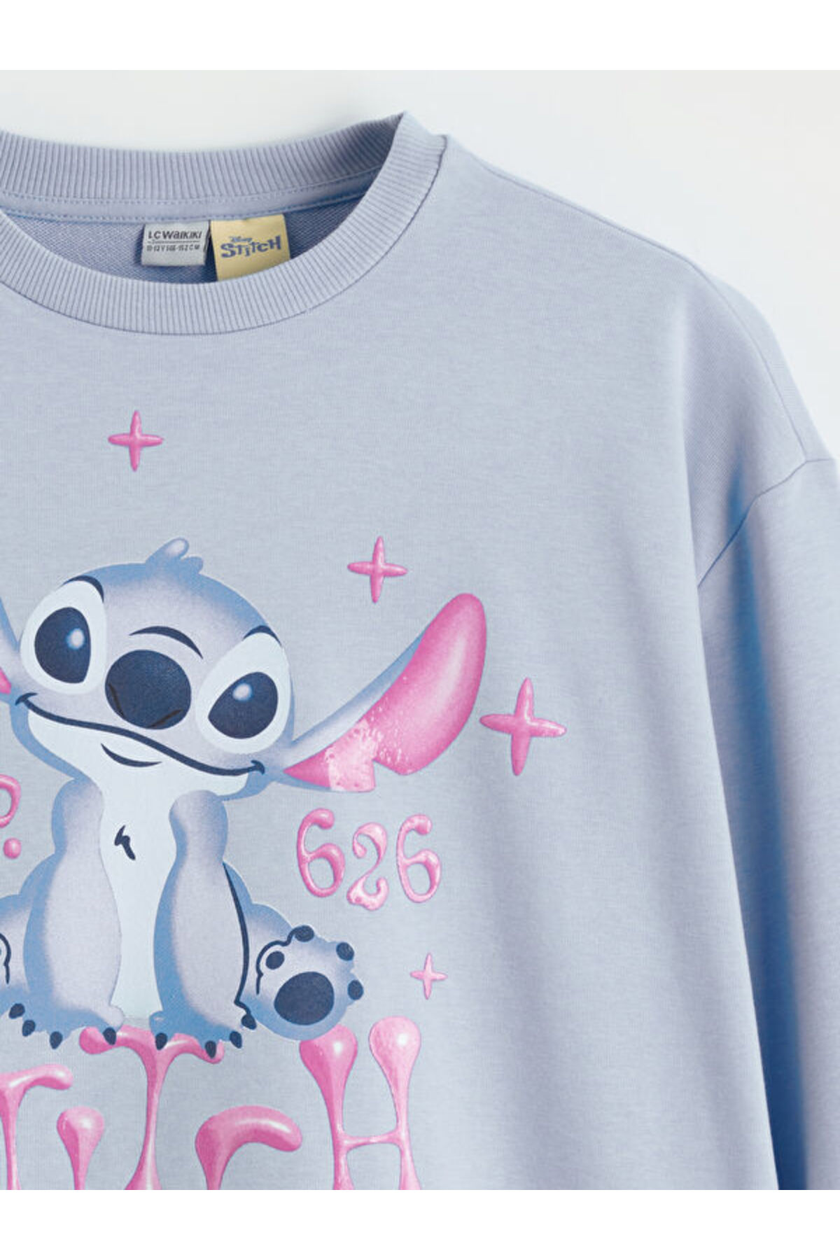 LC Waikiki RMZ GİYİM FARKIYLA Stitch Baskılı Kız Çocuk Sweatshirt fotoğrafı 3 (önizleme)