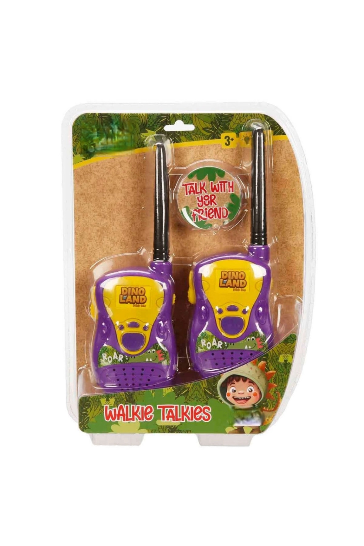 renklime BFS Walkie Talkie Dinozor Temalı Telsiz Seti fotoğrafı 2 (önizleme)