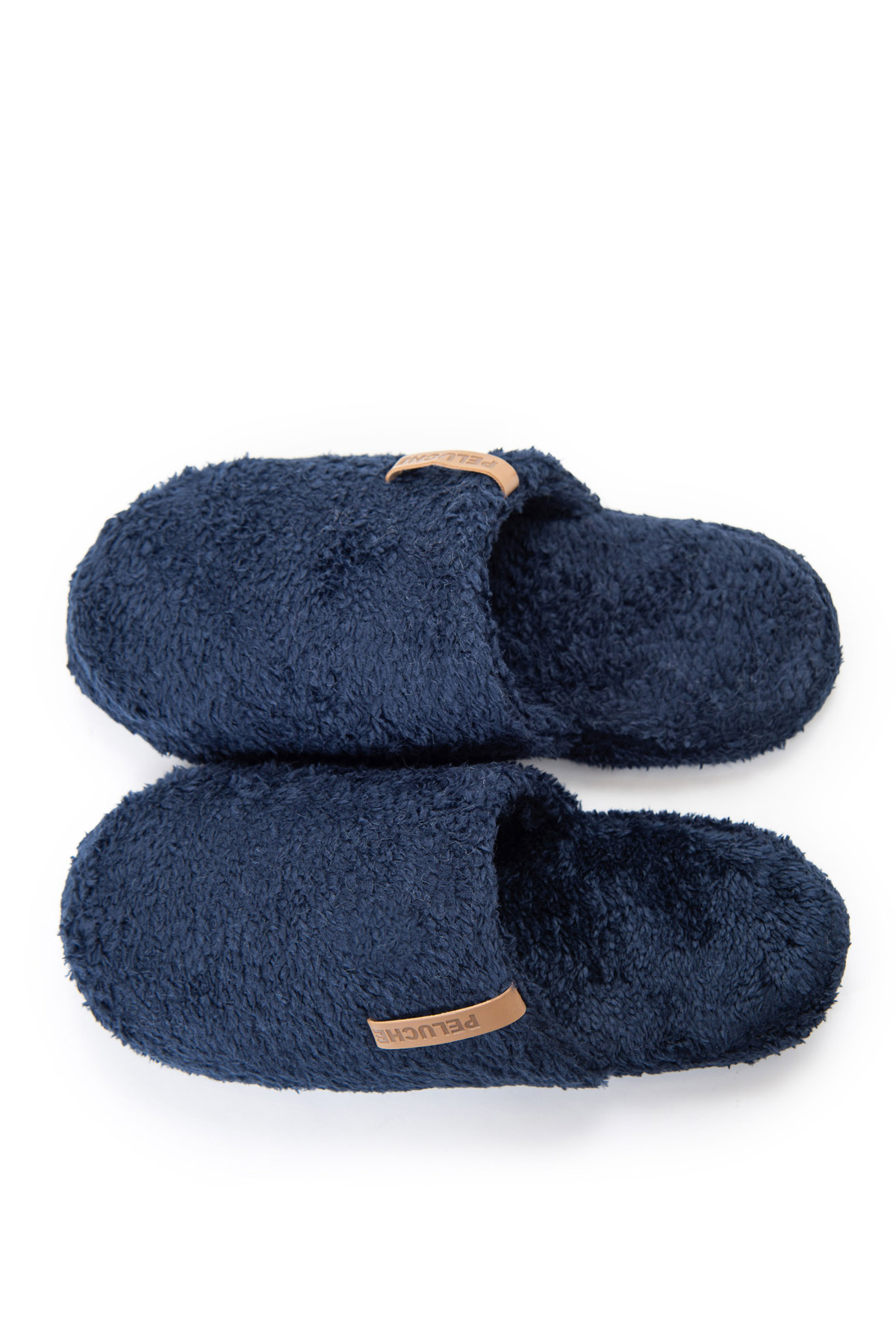 Resim Peluche Lacivert Erkek Ev Terliği 25E-T1 - 1 