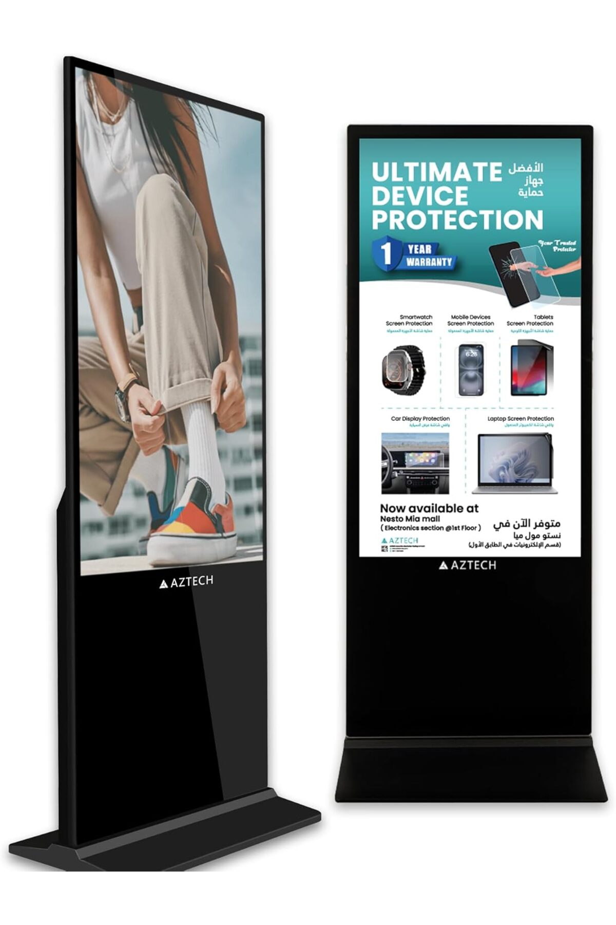 Aztech 55-Inch 4K Digital Signage Display DLED Android 11- Trendyol
