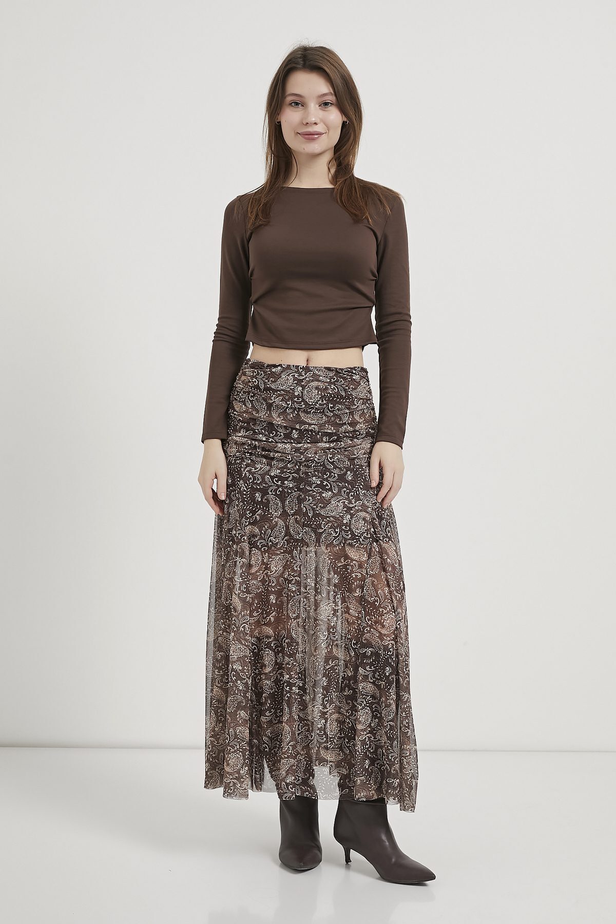 Arma Life  ARMALIFE 10499 BEL BÜZGÜ DETAY KADIN TÜL ETEK - Görsel 2