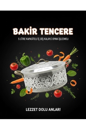 Bakır Dünyası Online Bakır Dünyası Oyma İşlemeli Kalın Bakır Tencere | İç Dış...