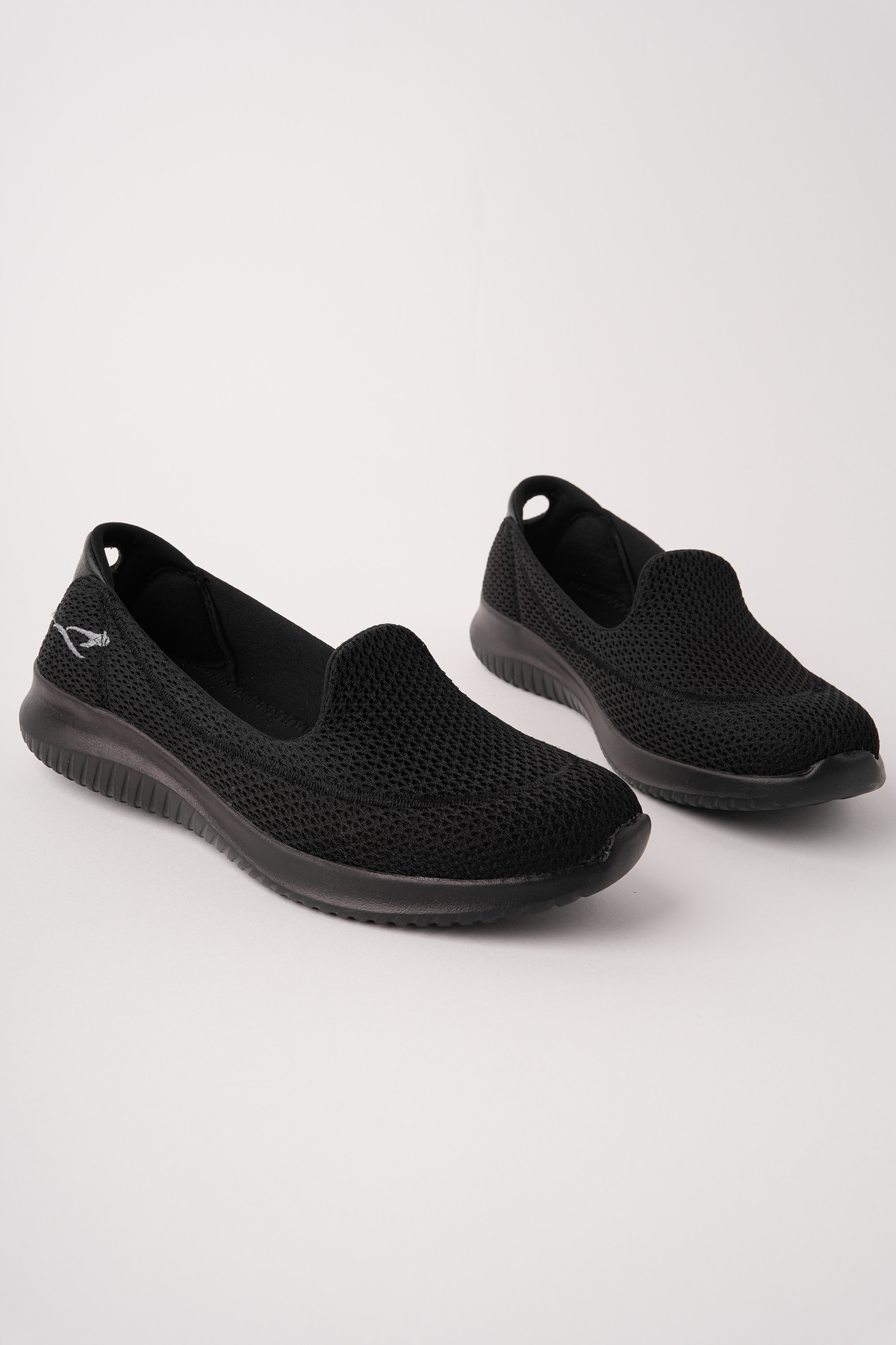 ROSETTE  Kadın Siyah Full Ortopedik Şeker Hastalarına Uygun Günlük Kullanım Yürüyüş Sneakers Ayakkabı - Görsel 5