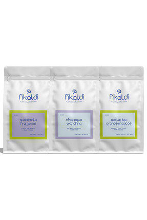Fikaldi Coffee Orta Amerika Kahveleri Paketi 3*250Gr
