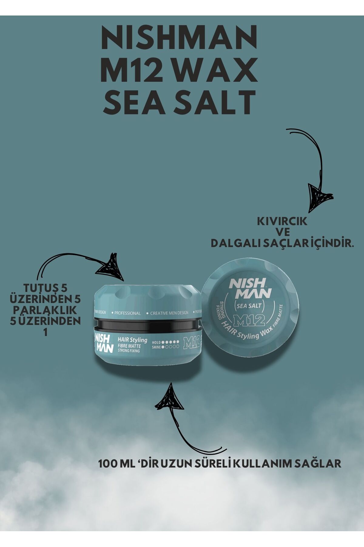 SEA SALT WAX M12 100 ML — NSSW12 — تصویر 2 از 2