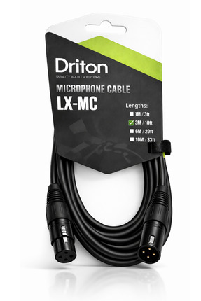 DRİTON LX-MC LX-175 3M METRE IŞIK VE SES SİSTEMİ XLR ERKEK VE XLR DİŞİ KABLO