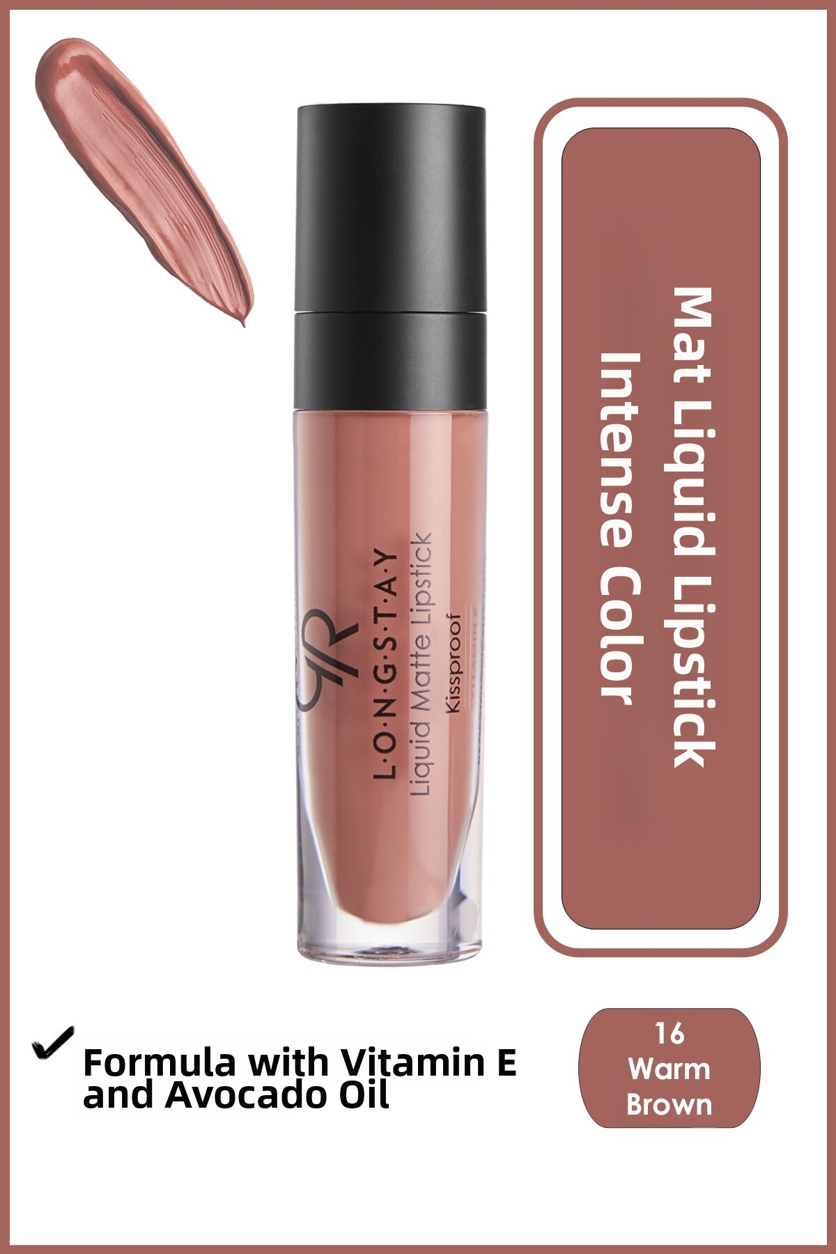 Golden Rose Longstay Liquid Matte Lipstick 16 NaturalsS8 Lipstick