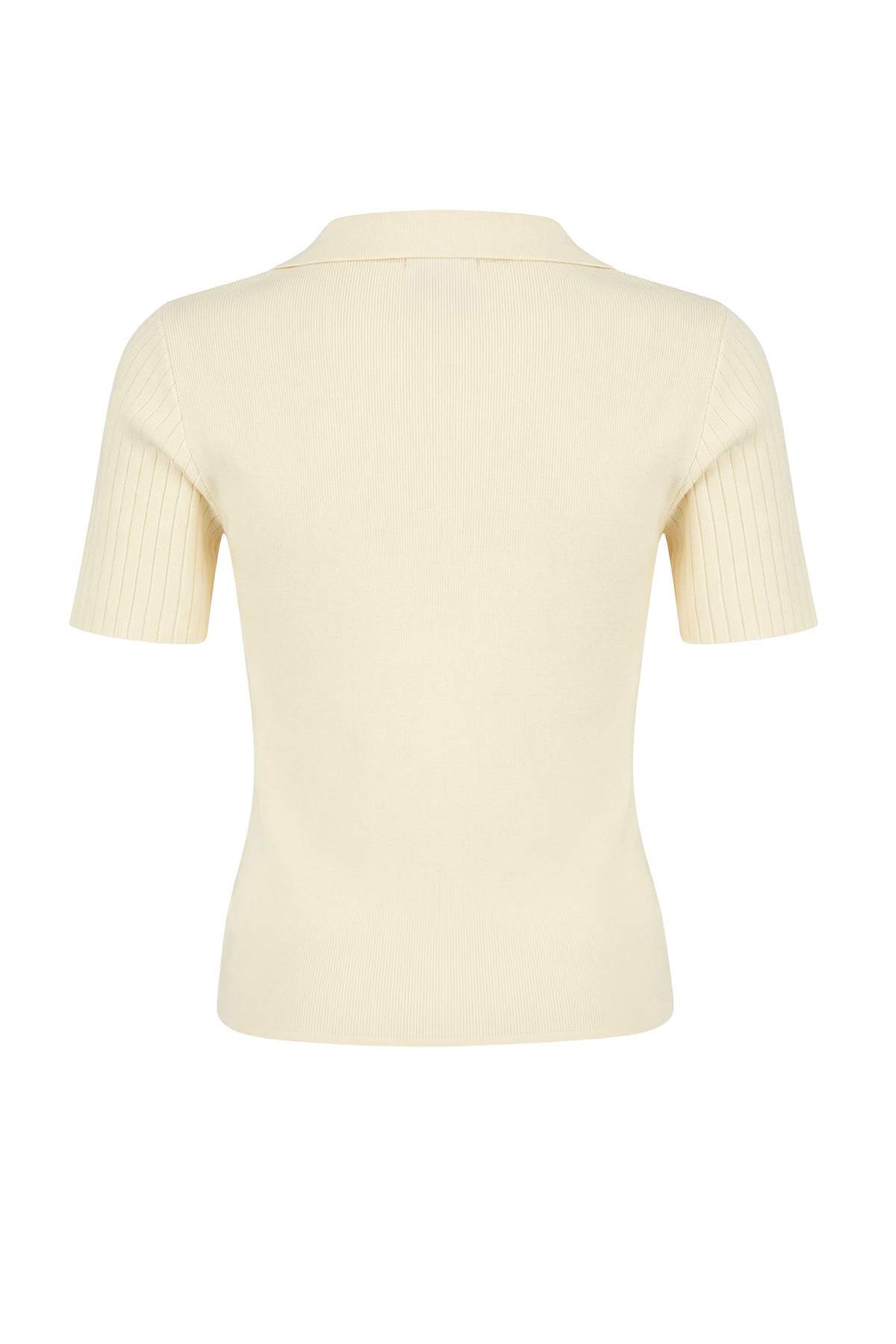 Trendyolmilla  Kahverengi-Taş İkili Paket Çizgili Basic Triko İnce Bluz TWOSS26BZ00284 - Görsel 11