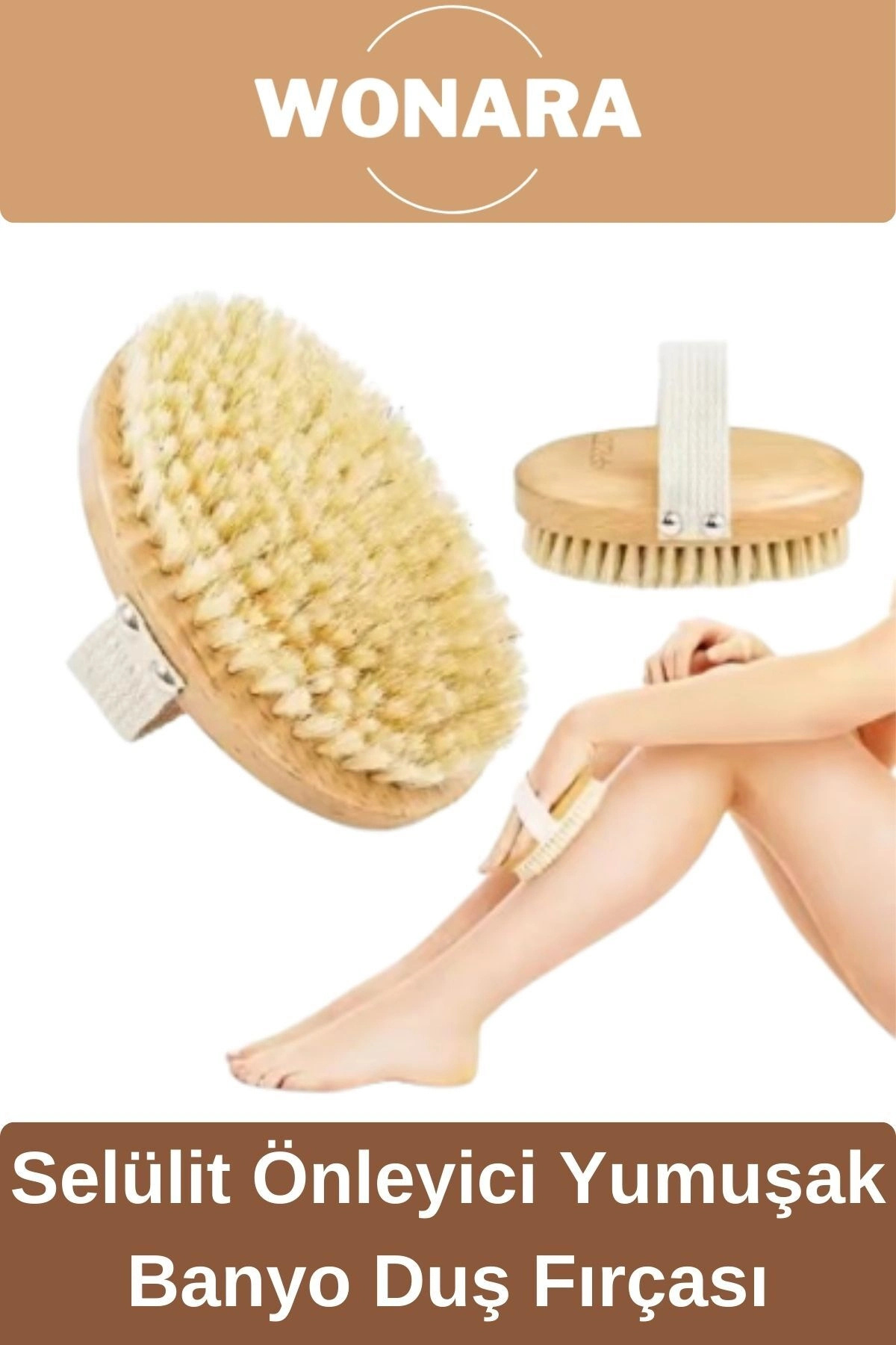 #BanyoFırça Doğal Peeling %100 Doğal Selülit Önleyici Yumuşak Vücut Masaj At Kılı Banyo Fırçası — Kuru Fırçalama Detoks Deri Temizleme Duş