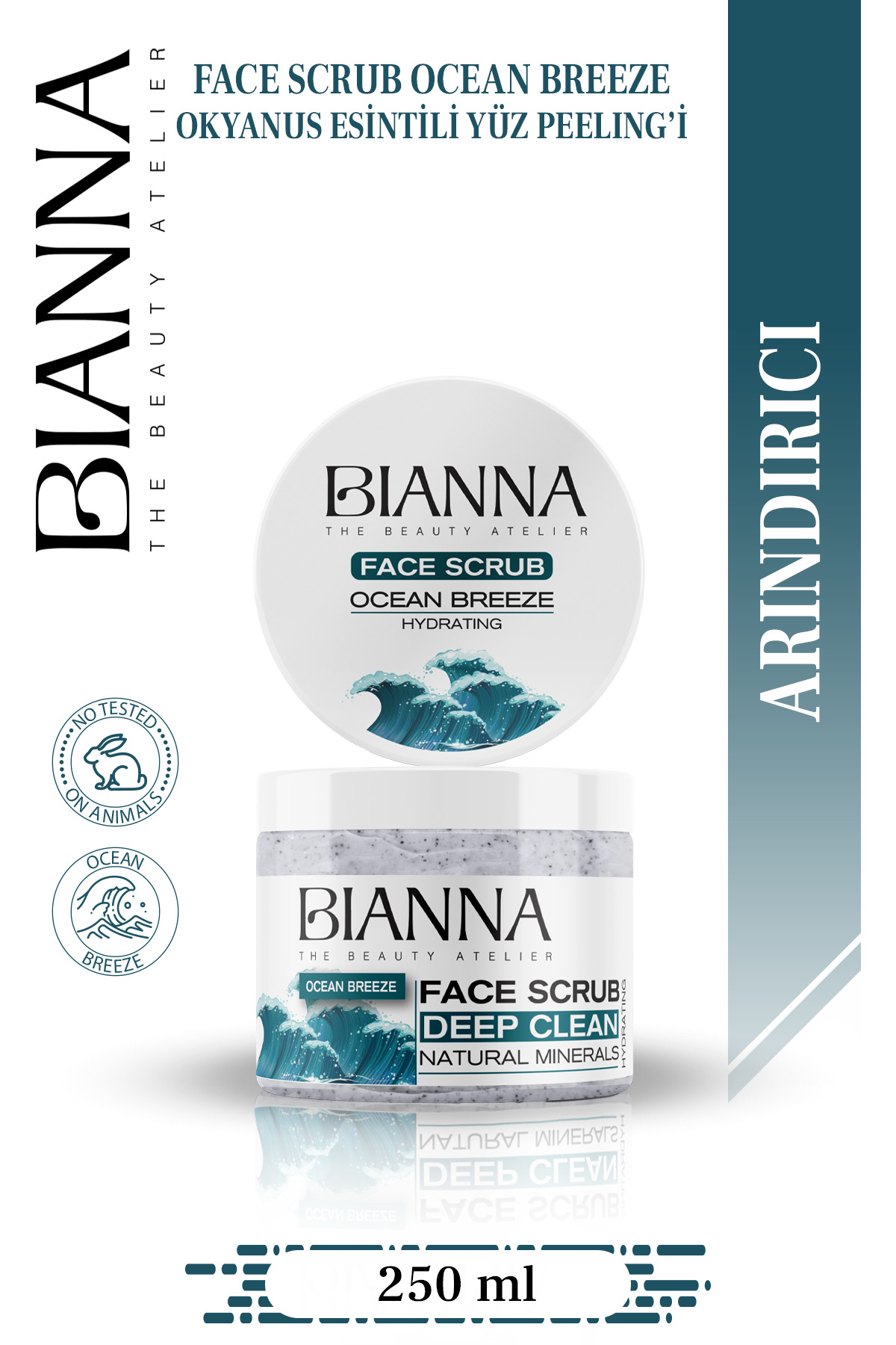 Bianna Okyanus Esintisi Yüz Peelingi | Nemlendirici & Ferahlatıcı & Yatıştırıcı - 250ml — BOAYP2500