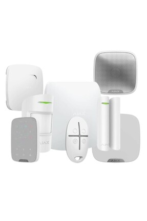 Ajax Hub Kit Kablosuz Hırsız Alarm Seti Duman Isı Co Dedektörü Keypad İç ve D...