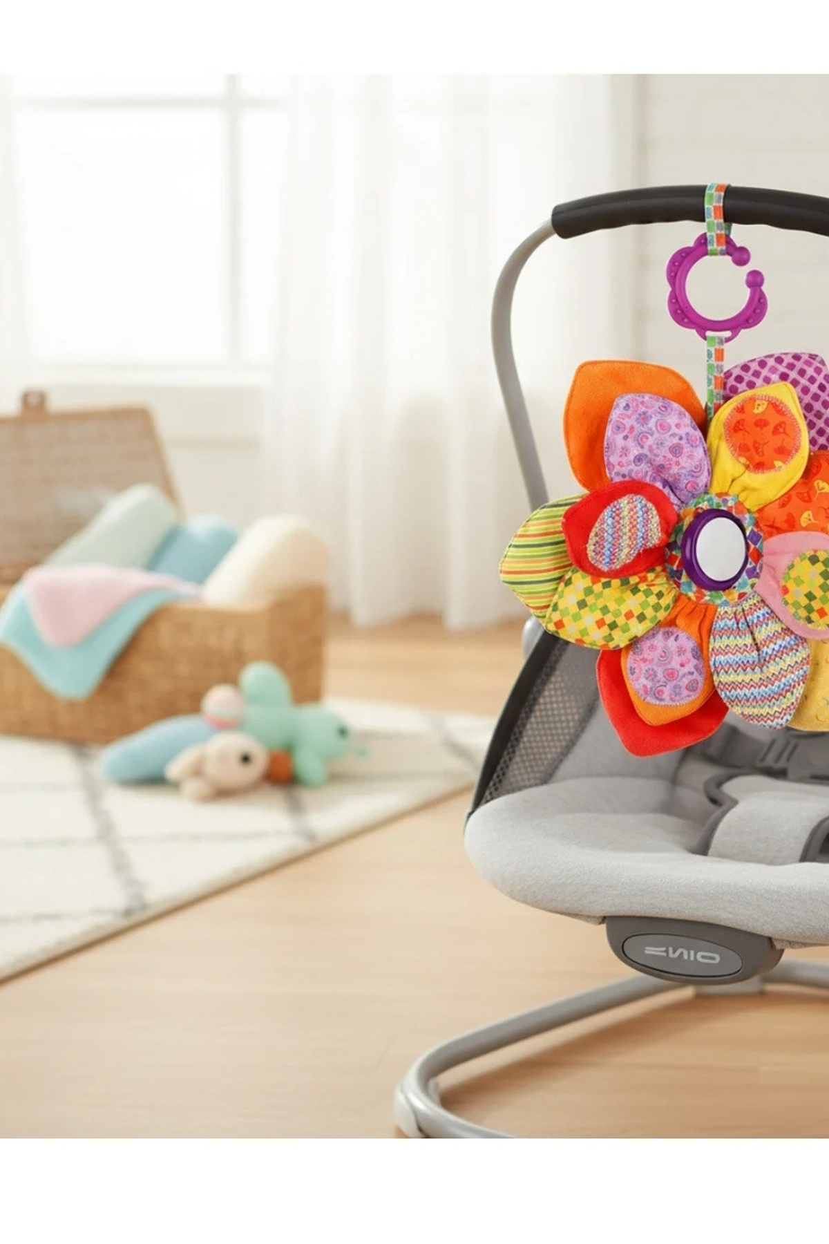 Budizzz Renkli Çıngıraklı Aktivite Oyuncak | 0-2 Yaş Bebek Oyuncağı fotoğrafı 7 (önizleme)