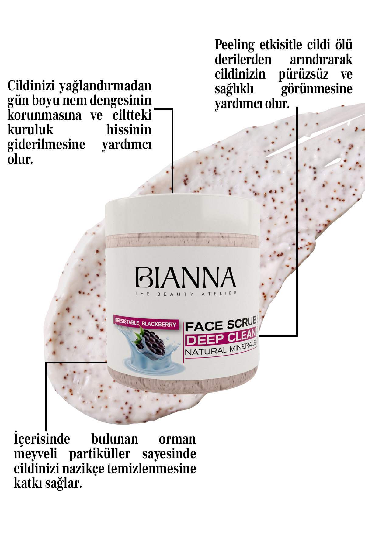 Yüz Peelingi Böğürtlen Özlü |Arındırıcı & Canlandırıcı Etki 500 ML — TYCEAB5C5710BD7100 — تصویر 2 از 4