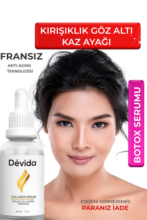 Devida Kırışıklık Karşıtı Serum Botox Etkili Göz Çevresi ve Kaz Ayağı İçin Ko...