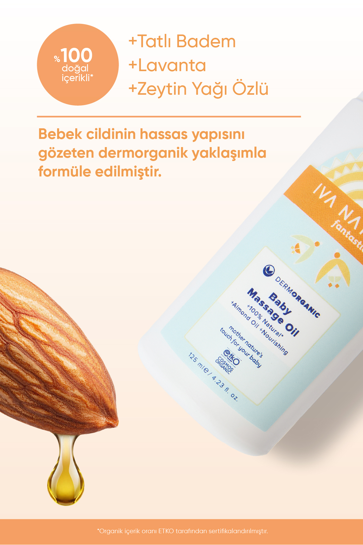 Iva Natura Bebek Yağı Nazik Nemlendirme & Masaj Bakımı | Günlük Kullanıma Uygun fotoğrafı 3 (önizleme)