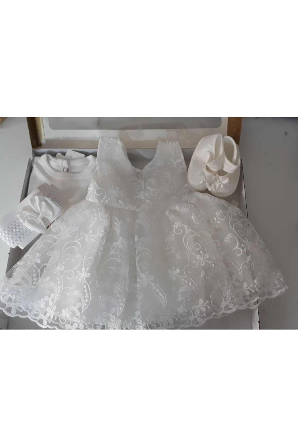 biyan collection Kız Bebek Mevlüt Takımı Gelinlik Abiye Elbise Bebek Doğum Baby Shower Hediyesi fotoğrafı 2 (önizleme)