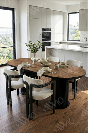 Avvio Nidya Bohem Ayak 4'lü Tokyo Metal Demonte Sandalye 80x140 Masa Sandalye...