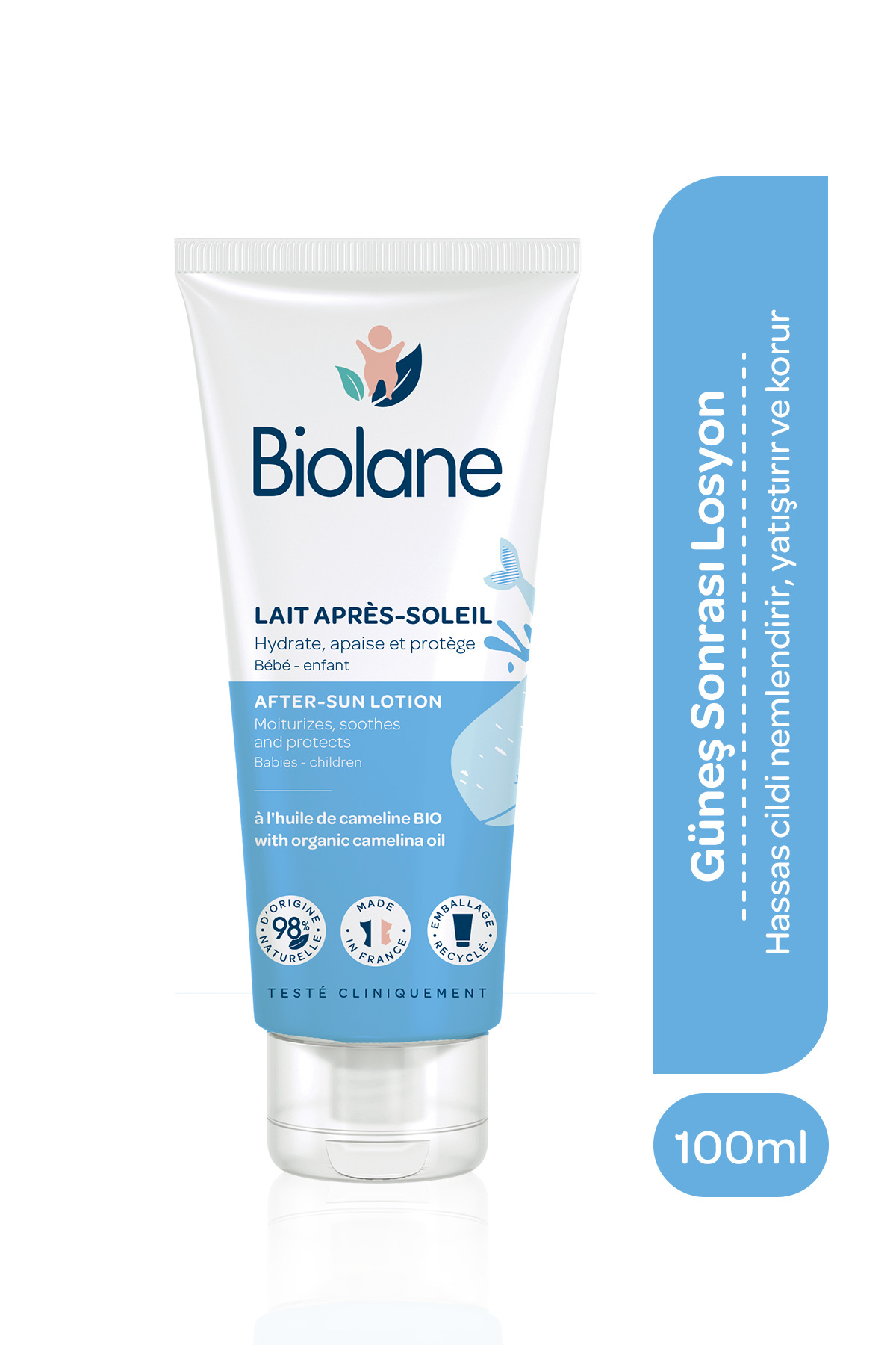 Biolane Hassas Ciltler İçin Cildi nemlendirici ve Koruyucu Güneş Sonrası Losyon 100ml — 52463523BLN